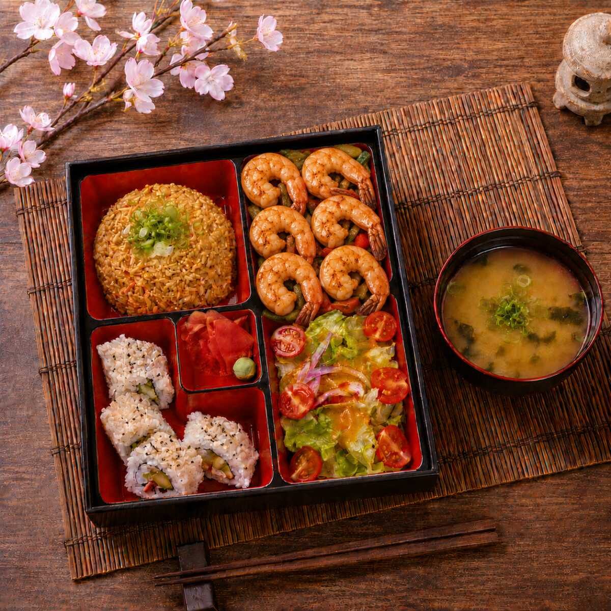 Bento Box Camarón (6pz)
