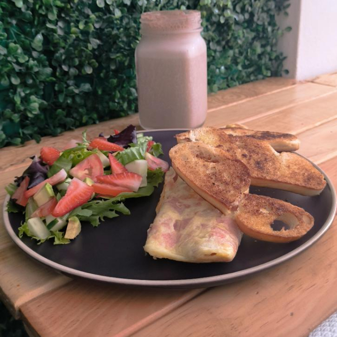 Omelette con claras de huevo