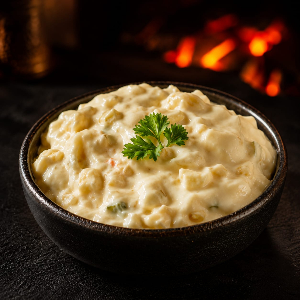 Maionese feita com creme de leite