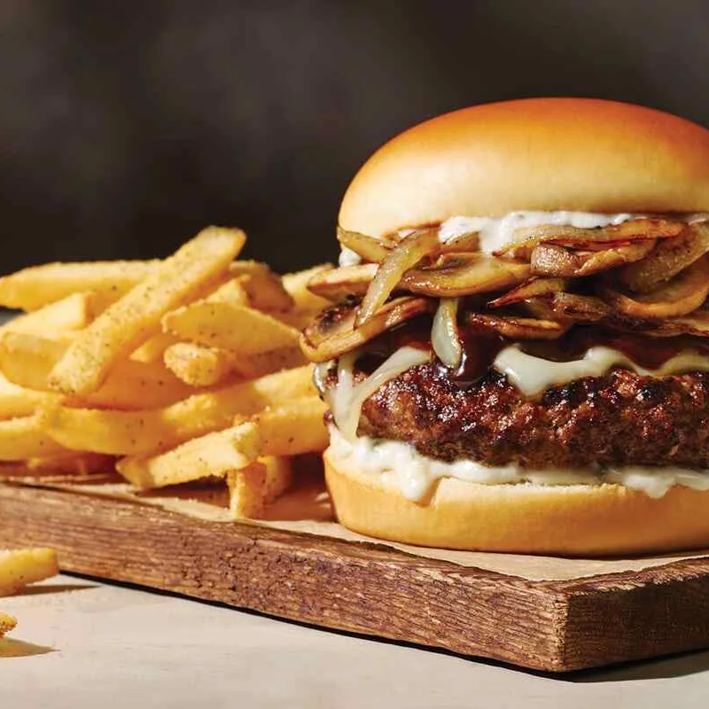 Mushroom Cheese Burger