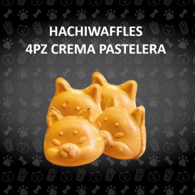 HACHIWAFFLE CREMA PASTELERA (4PZ)