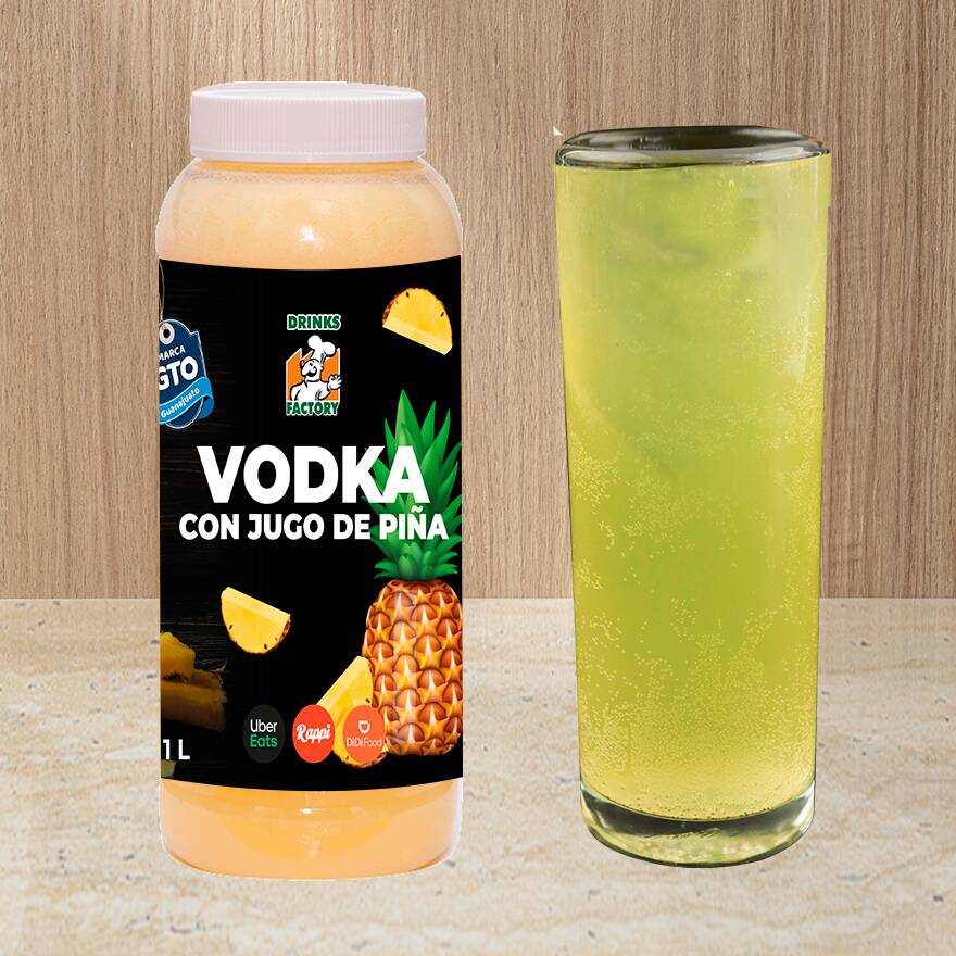 Vodka Con Jugo De Piña 1 Lt
