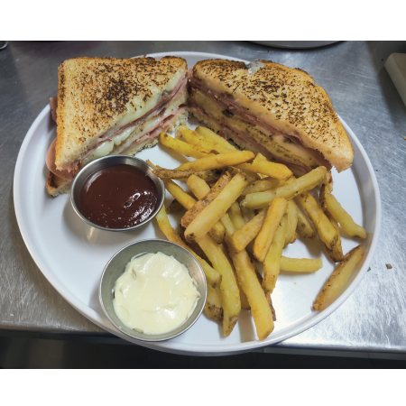 Sandwich Doble Tocino, Mozzarella (dos niveles)