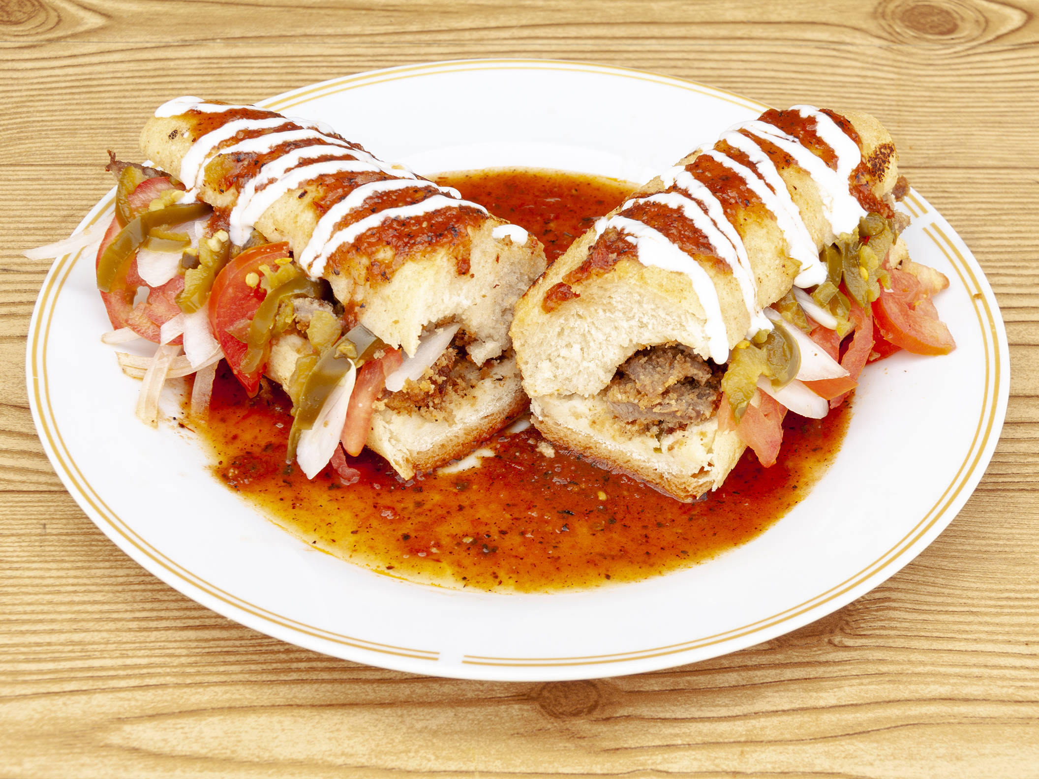 Lonchess Bañado de Bistec c/ Tocino