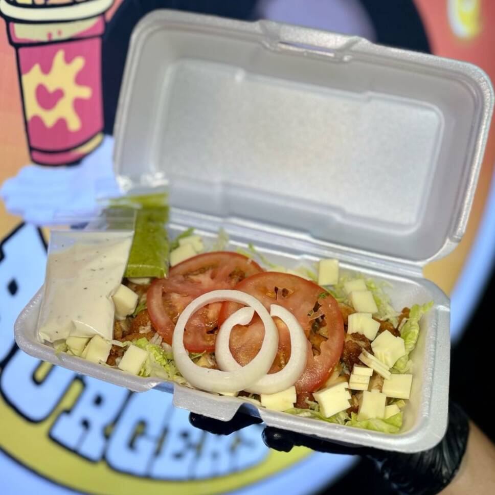 ENSALADA CON PECHUGA DE POLLO