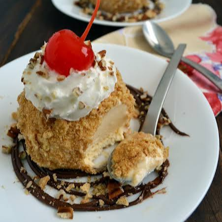 Helado Frito de Vainilla