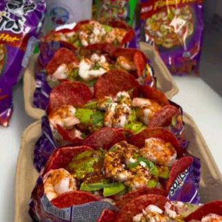 Tostilocos morados