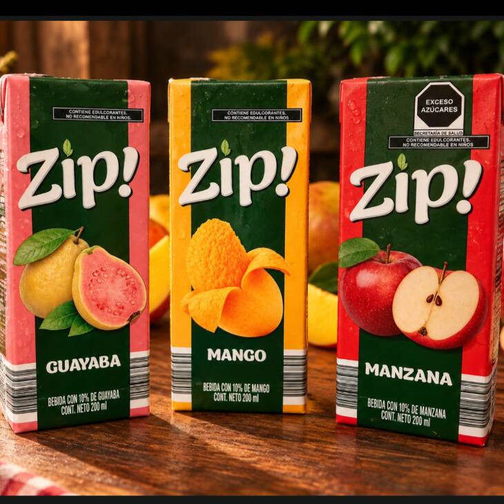 Jugo ZIP, variedad de sabores