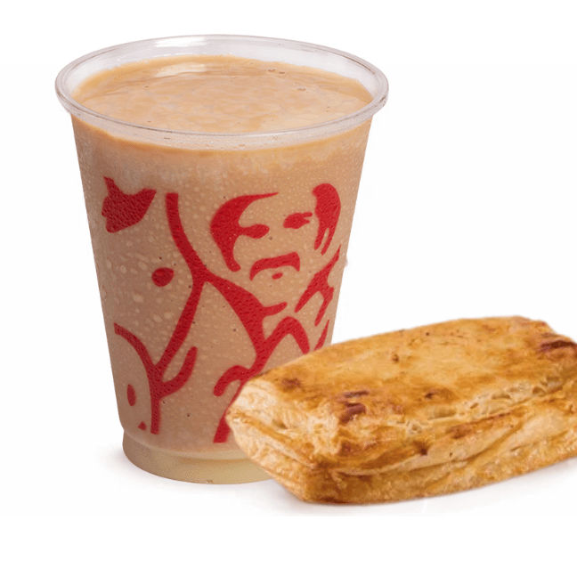 Latte FríoMd+ Pastel de Pollo