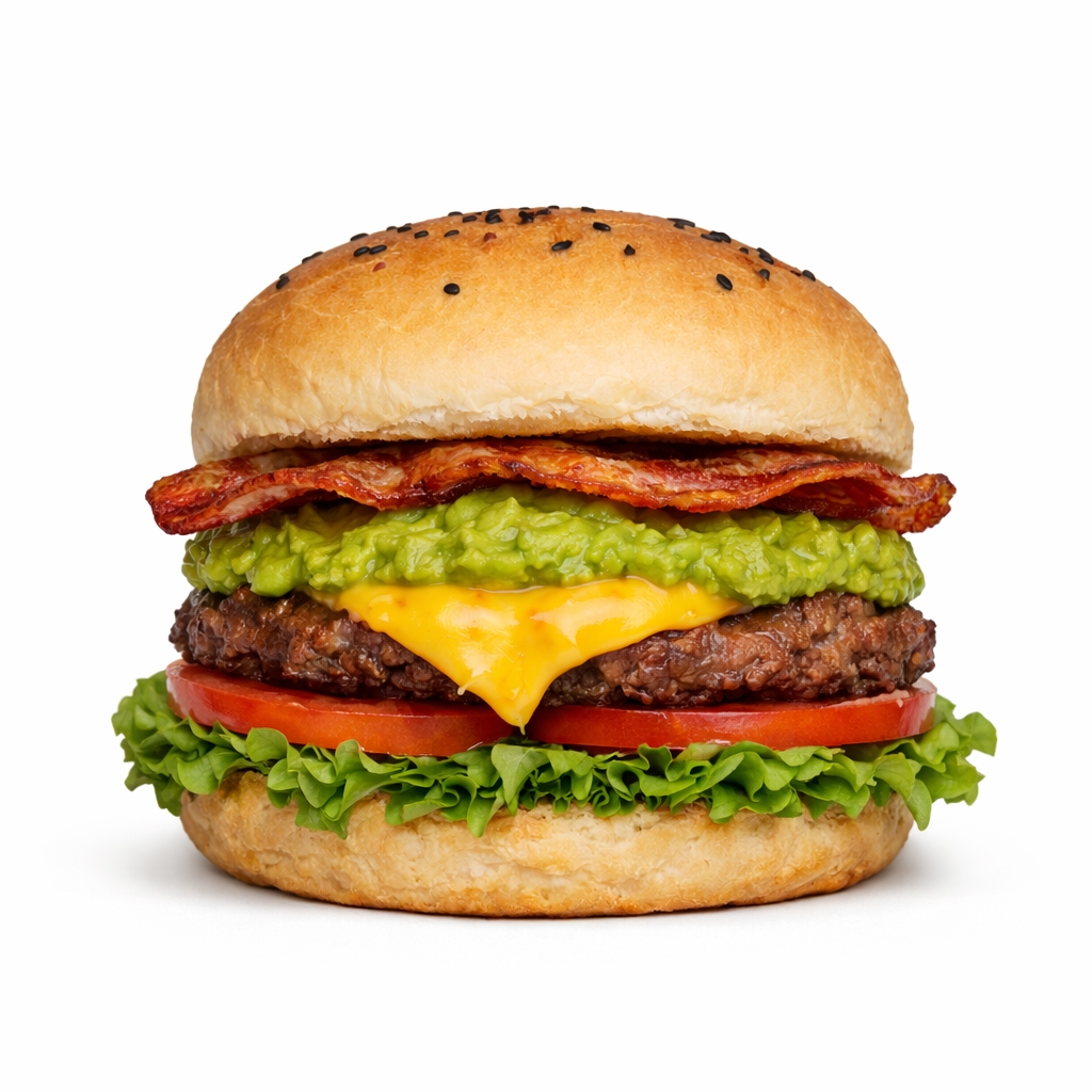 Hamburguesa Aguacatosa con Papas