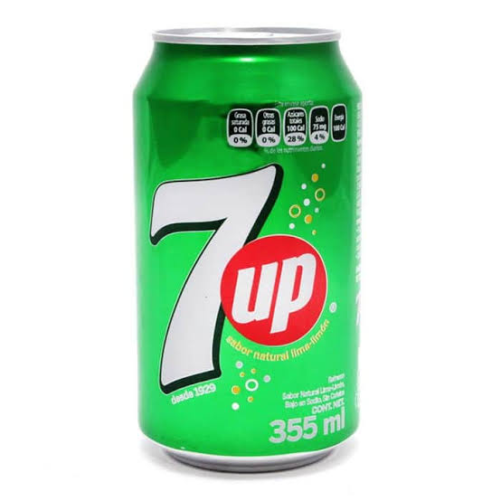 Soda seven,up de lata