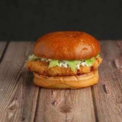01 Hamburguer de Frango 80gr, Alface e Maionese