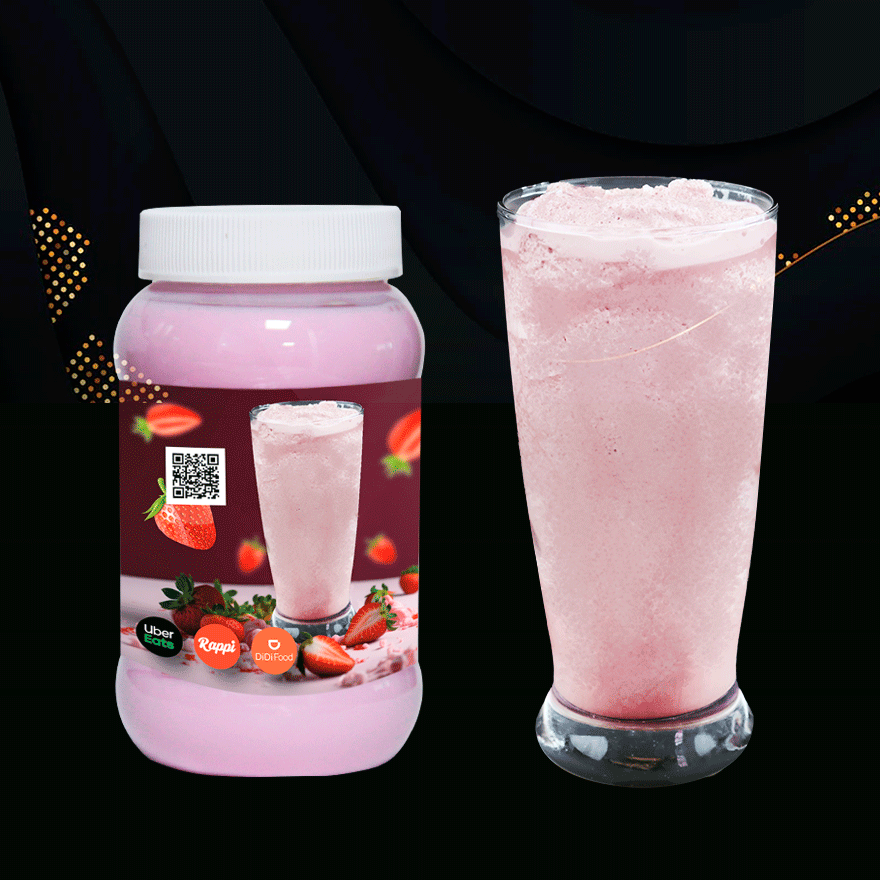 Frappe De Fresa de Leche 500 ml