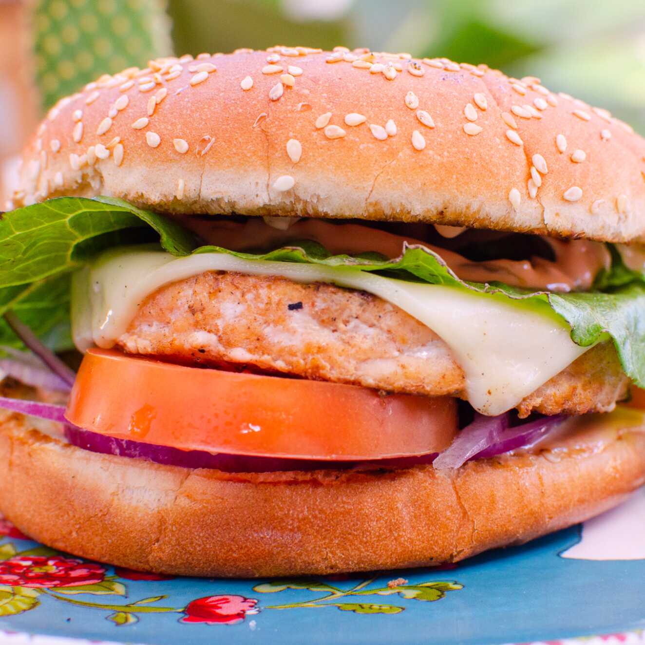 Hamburguesa de Salmón