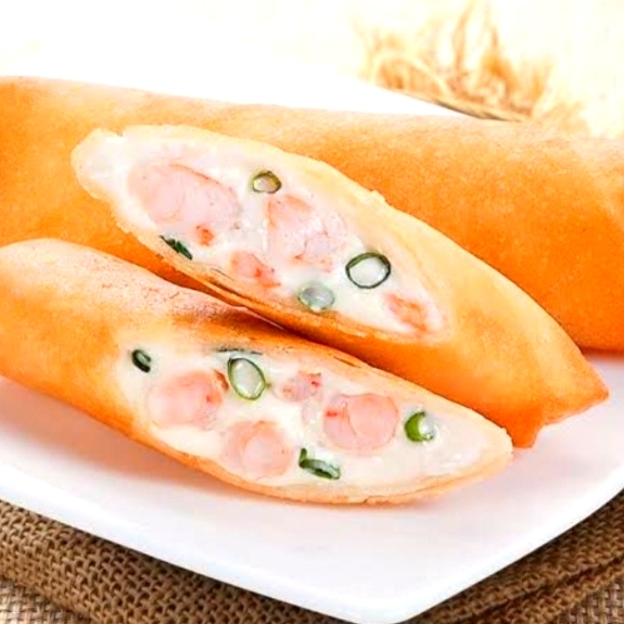 Camarão, Creme Cheese na massa crocante