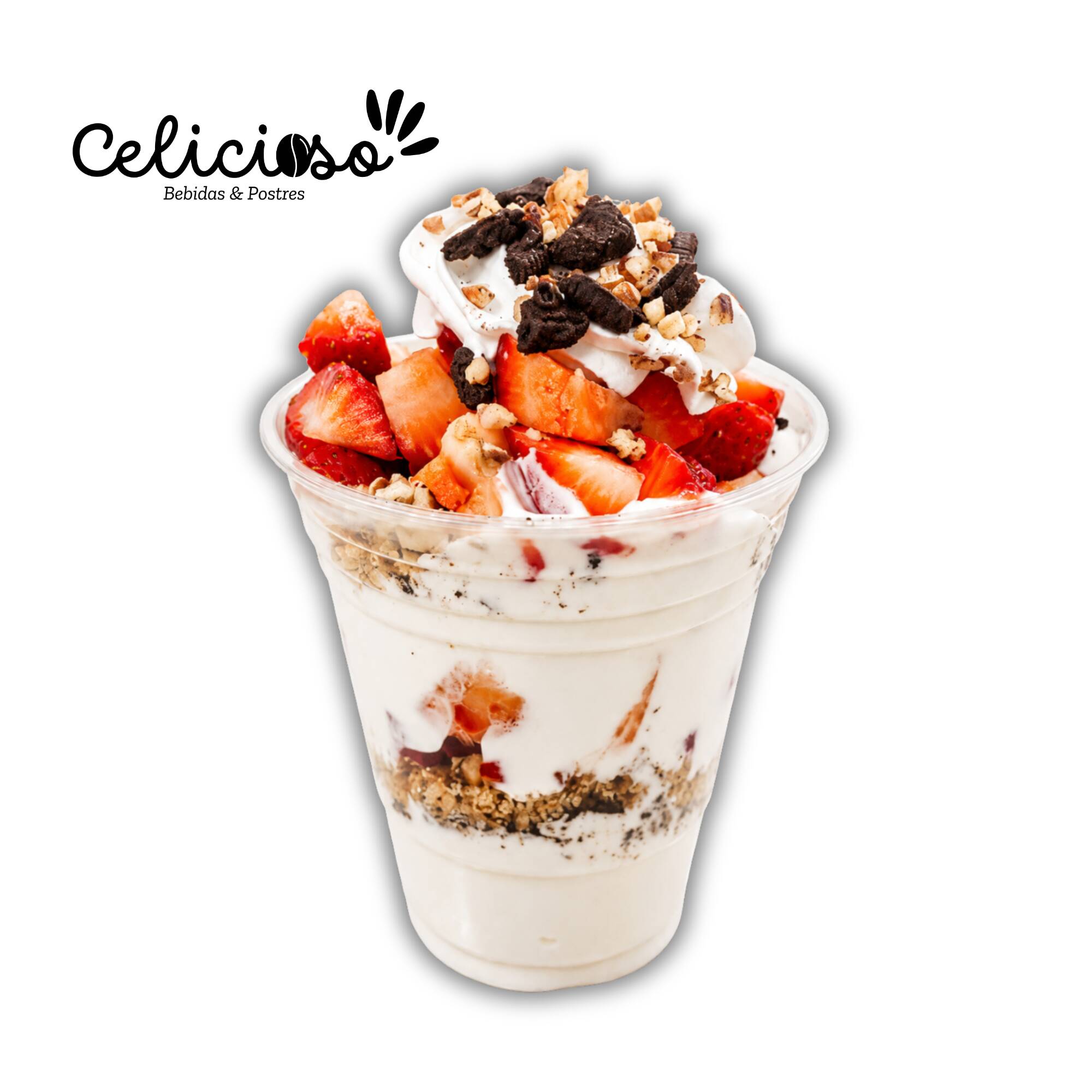 Fresas con Crema Mediano 12 Oz