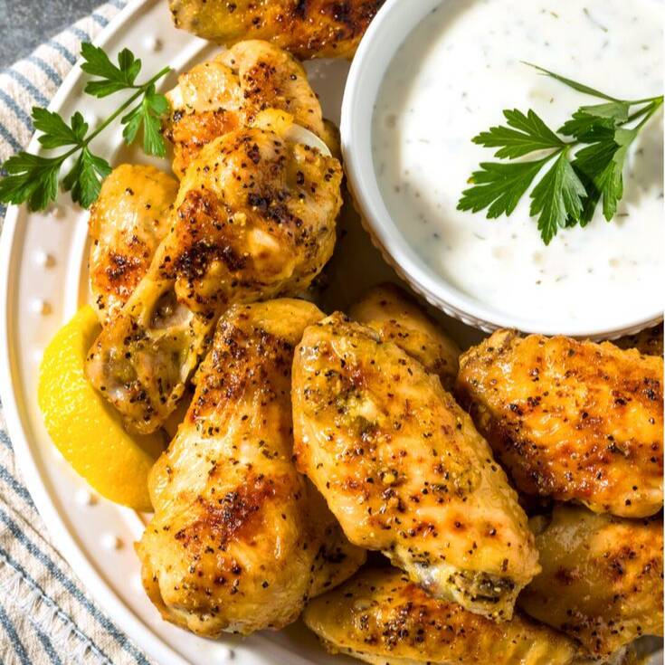 8 Alitas Lemmon Pepper