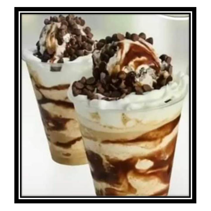 Doble malteada (arequipe y chocolate).