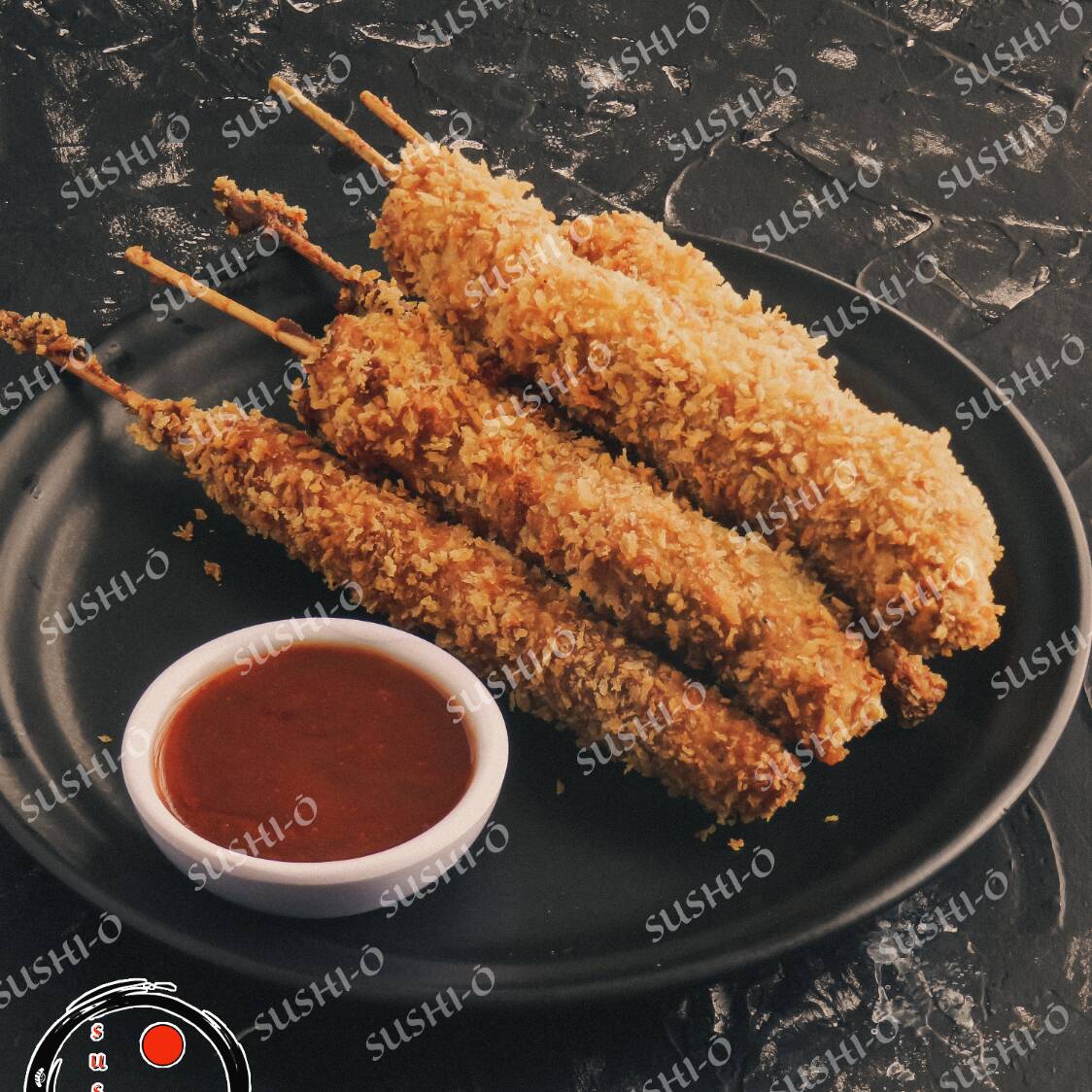 Kushiages de Pollo con Queso 5 Piezas