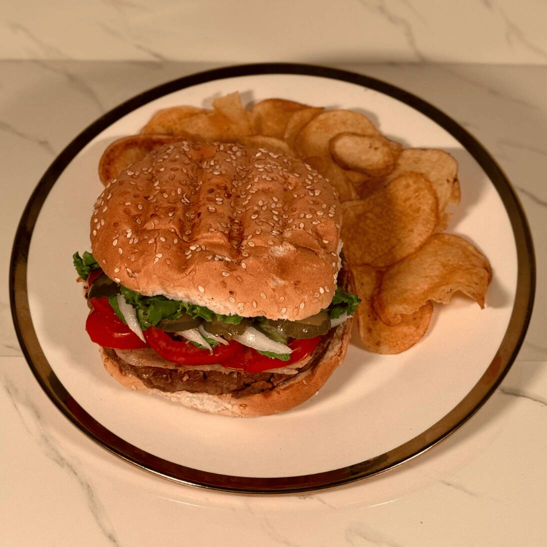 Hamburguesa con Papas