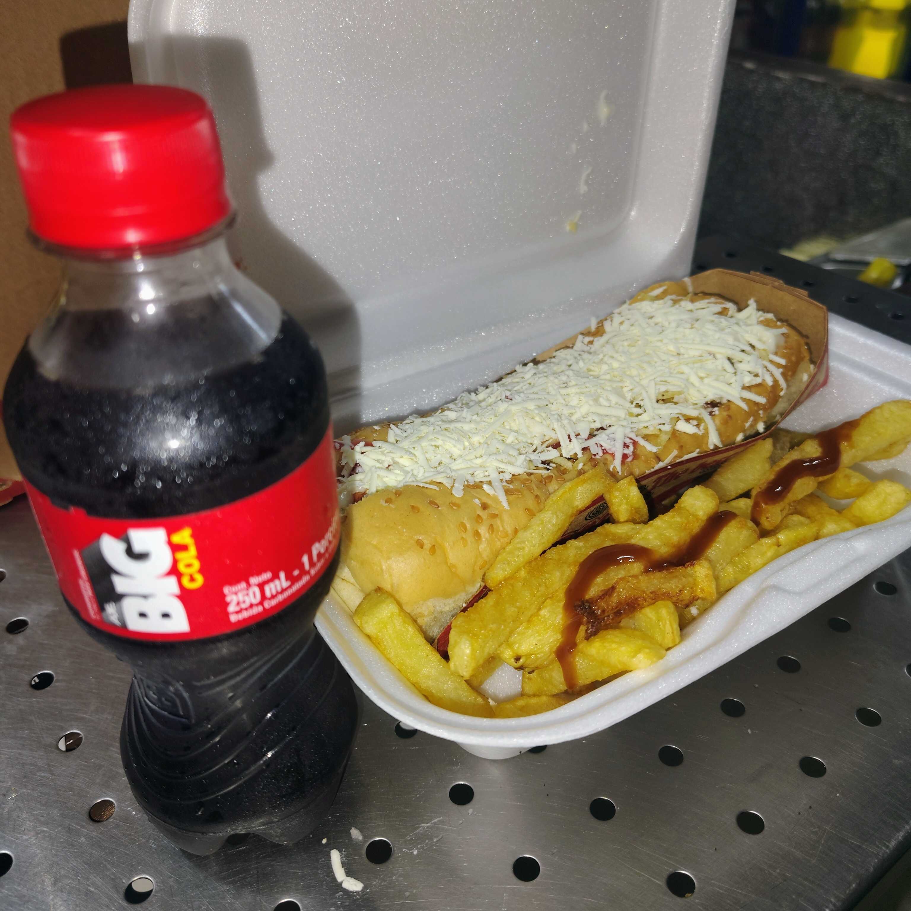 Perro Sencillo + Papa Francesa + Gaseosa 250ml