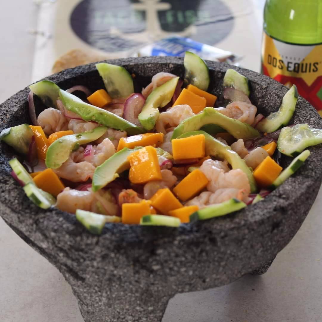 Litro Aguachile de camaron con Mango