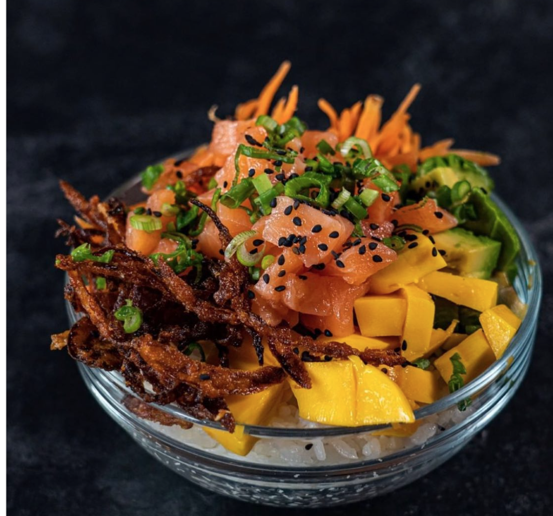 Mango avocado salmon ch