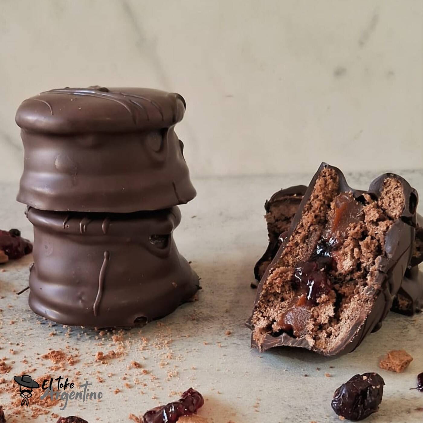 Alfajor Frutos Rojos Cajita con 4 Unidades