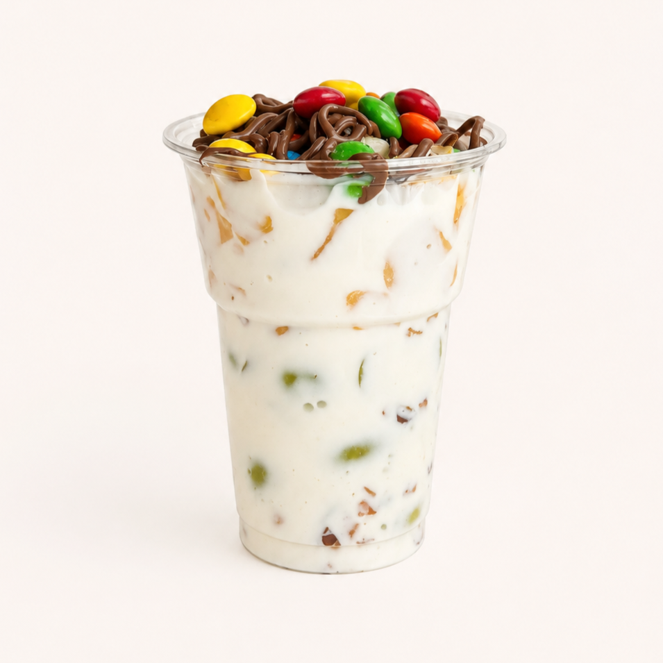 Uvas con Duraazno y Crema Mediano