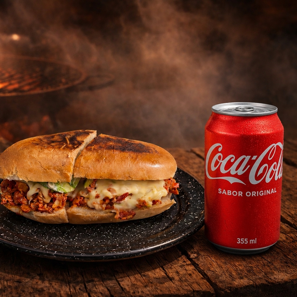 Torta al Pastor + Refresco