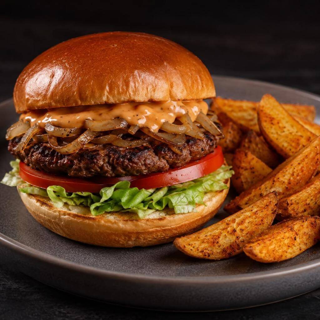 HAMBURGUESA DE CARNE TRADICIONAL