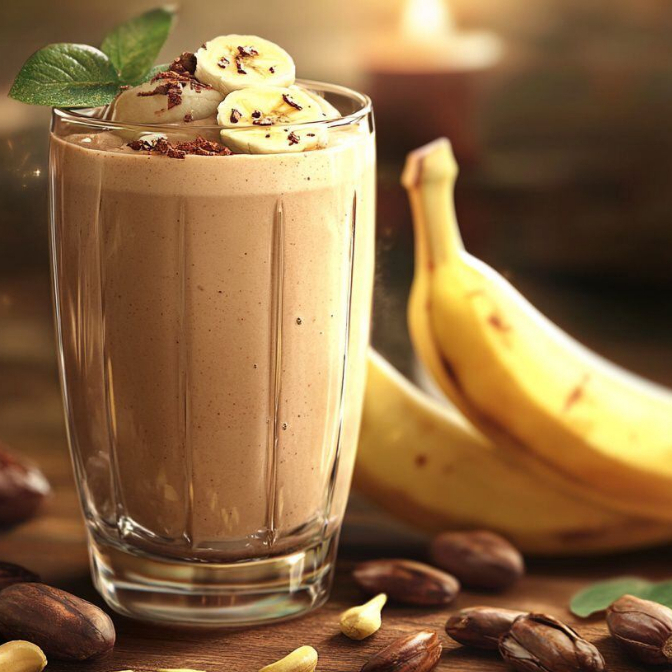 Licuado Plátano con chocolate 16 oz