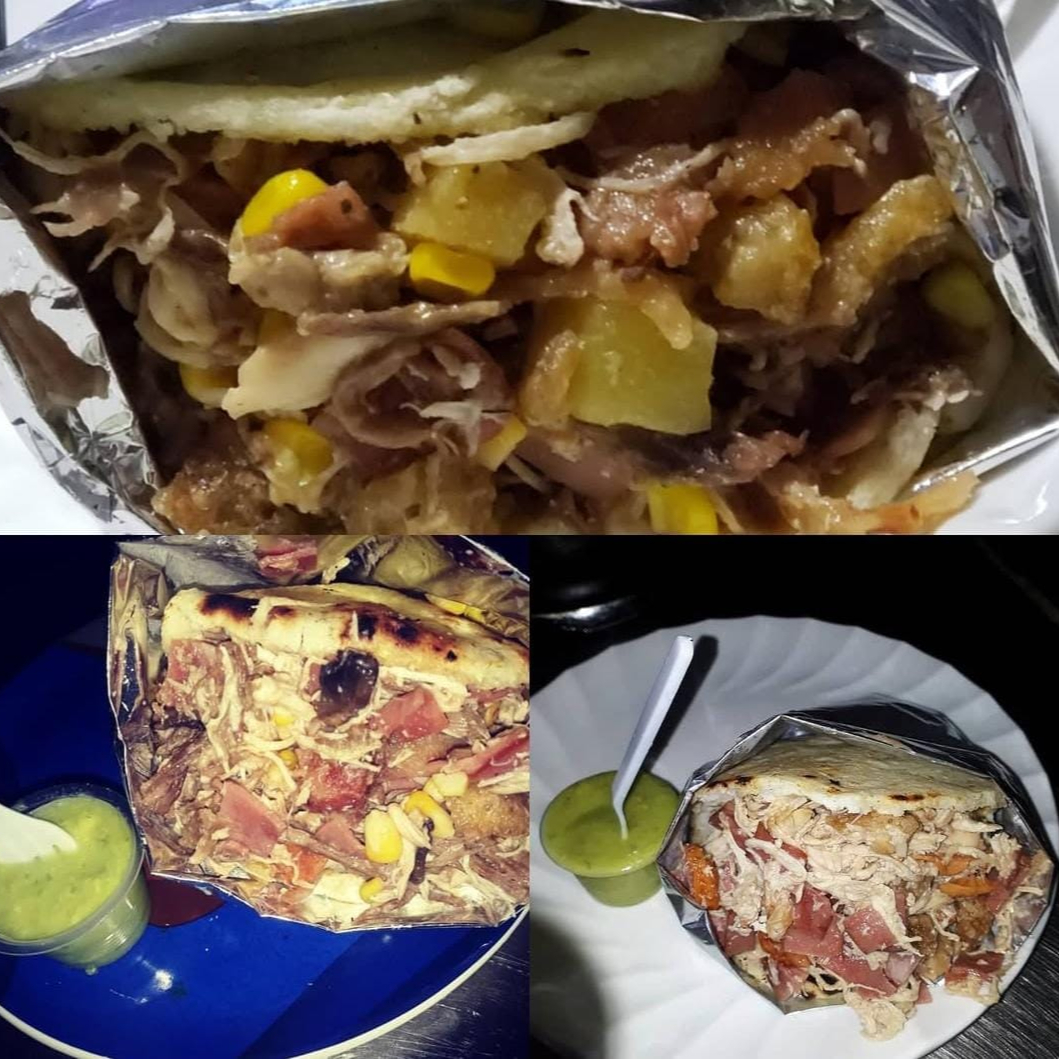 Arepa Queso y Pollo