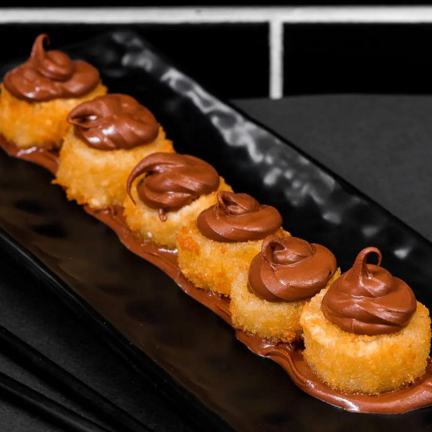 Hot de banana empanada na farinha panko