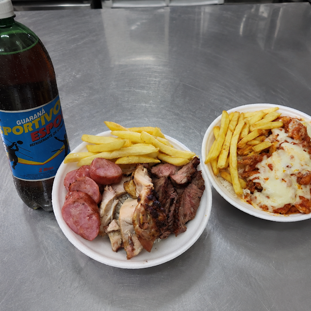 🍽️ PROMOÇÃO DO DIA
2 marmitas de APROXIMADAMENTE 500g + Guaraná esportivo 2L por apenas R$ 60,00!
✅ Parmegiana com fritas (P 500g) Frango à parmegiana, arroz, feijão e batata frita.
✅ Churrasco misto com fritas ( P 500g) Miolo de paleta, linguiça toscana, filé de coxa, arroz, feijão e batata frita.
🥤 Acompanha 1 Guaraná esportivo 2L (sabor fixo).
🔥 Combo completo por apenas R$ 60,00.