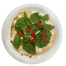 Mussarela, rúcula e tomate seco