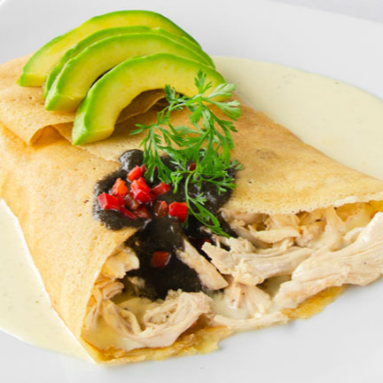 Crepe Pollo Trufa Mexicana (1 Pza)