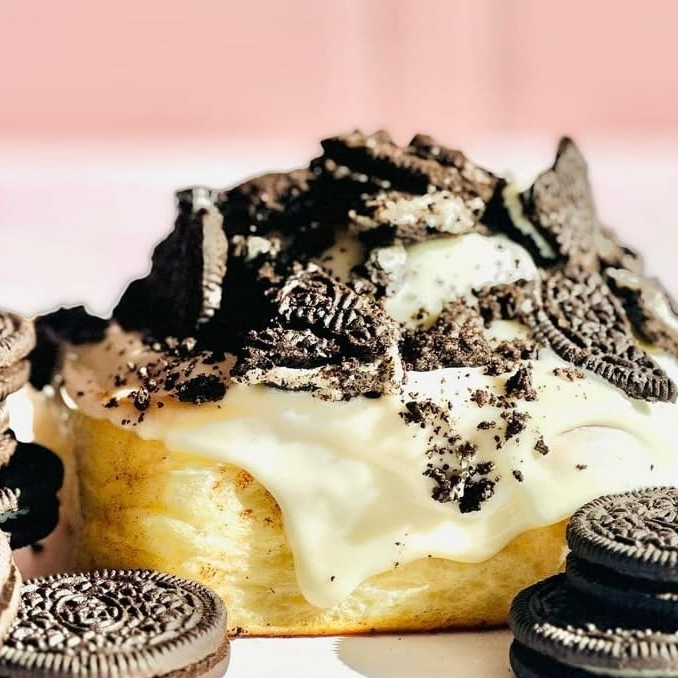 ROLES GLASEADOS INDIVIDUALES CON GALLETA OREO