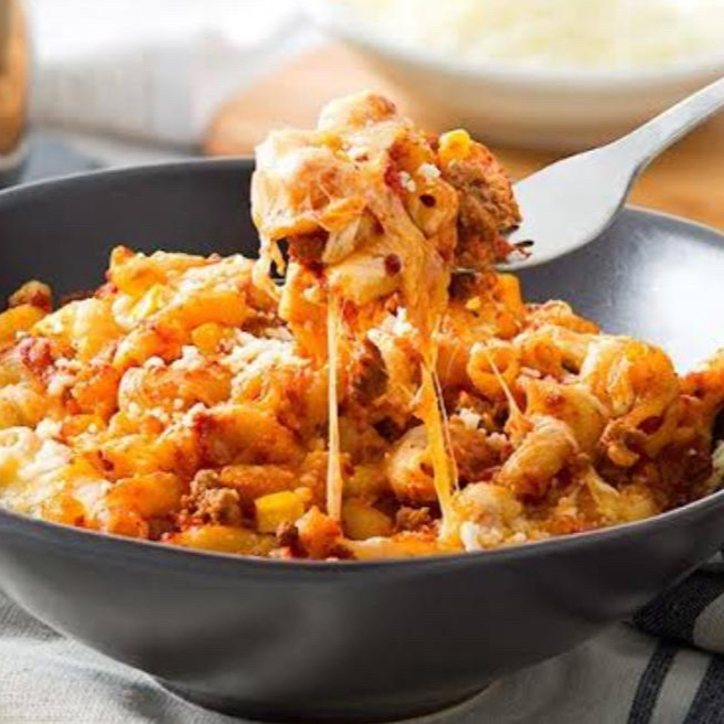 Macarrón Rojo Gratinado
