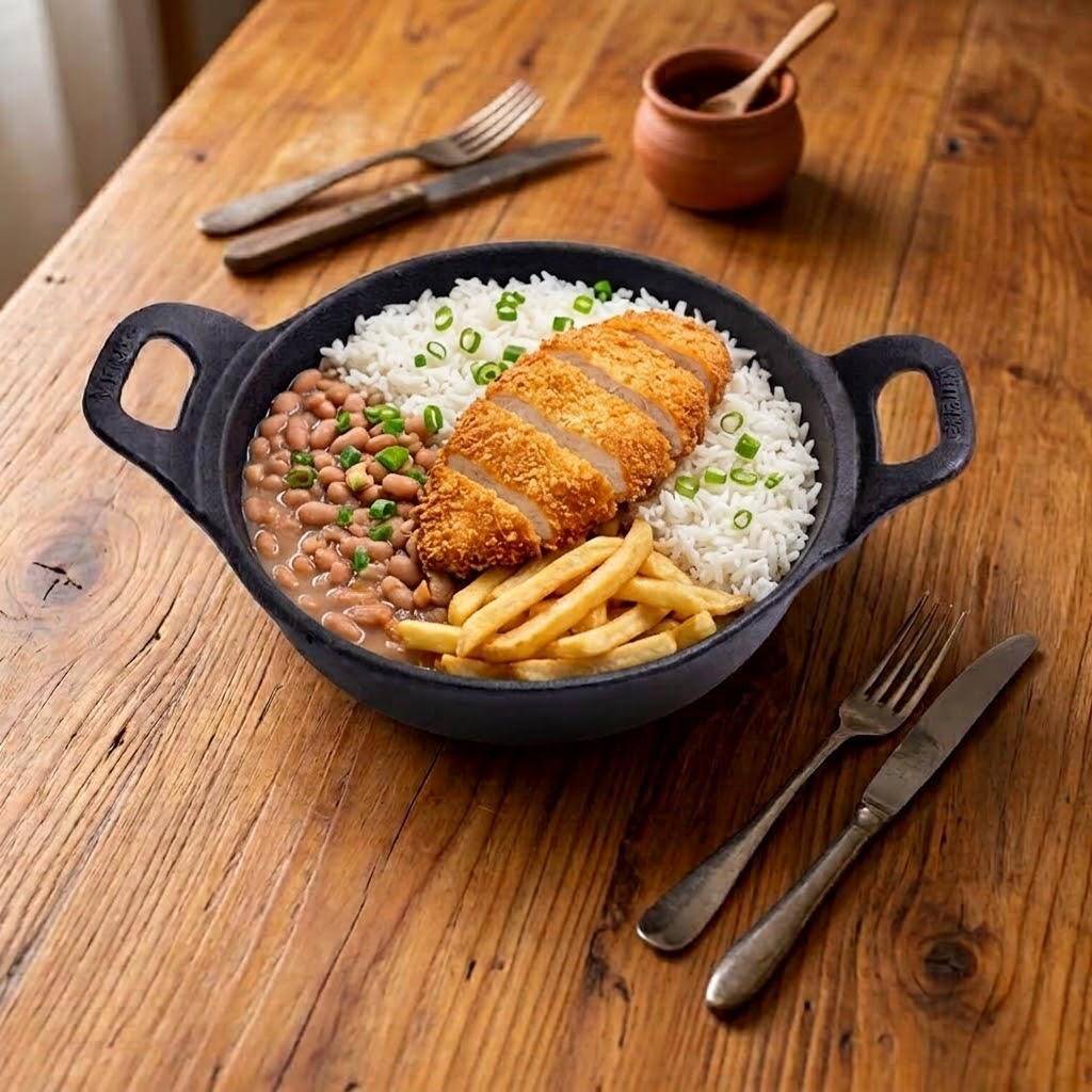 Marmita de filé de frango à milanesa crocante, com arroz soltinho, feijão carioca bem temperado e batata frita.
Seo: marmita de frango à milanesa, filé de frango empanado, frango milanesa crocante, marmita completa, arroz soltinho, feijão carioca, farofa crocante, marmita caseira, comida caseira, sabor de casa, refeição completa, prato tradicional brasileiro, marmita executiva, ingredientes separados, embalagem individual, embalagem lacrada, embalagem segura, qualidade garantida, comida bem embalada, porção generosa, frango bem temperado, frango suculento, empanado crocante, receita caseira, tempero especial, comida saborosa, sabor autêntico, prato completo, refeição prática, marmita do dia, marmita executiva completa, frete grátis, entrega rápida, entrega expressa, promoções especiais, desconto no primeiro pedido, comida quentinha, peça agora, aproveite a promoção, delivery de marmita, marmita saborosa, marmita para o almoço, opção econômica, melhor custo-benefício, prato caseiro tradicional, sabor inigualável, comida fresquinha, atendimento de qualidade
