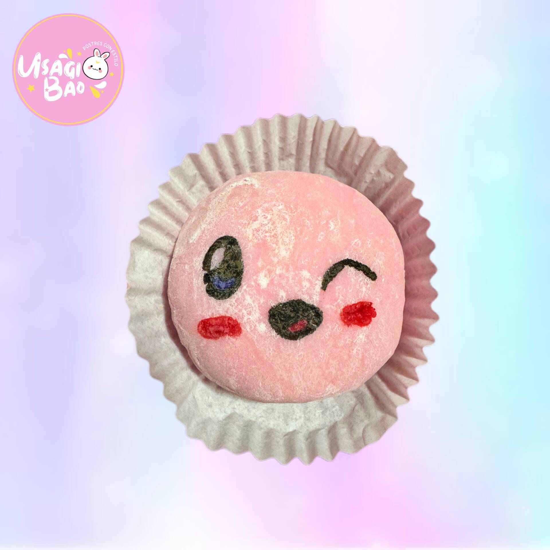 Mochi de Kirby 1 de Chantilly con Fresa