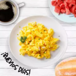 Huevos al Gusto, Café, Fruta y Pan Salado