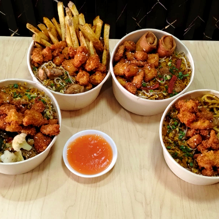 4 BOLWS TAI PARA LA FAMILIA CON BEBIDA