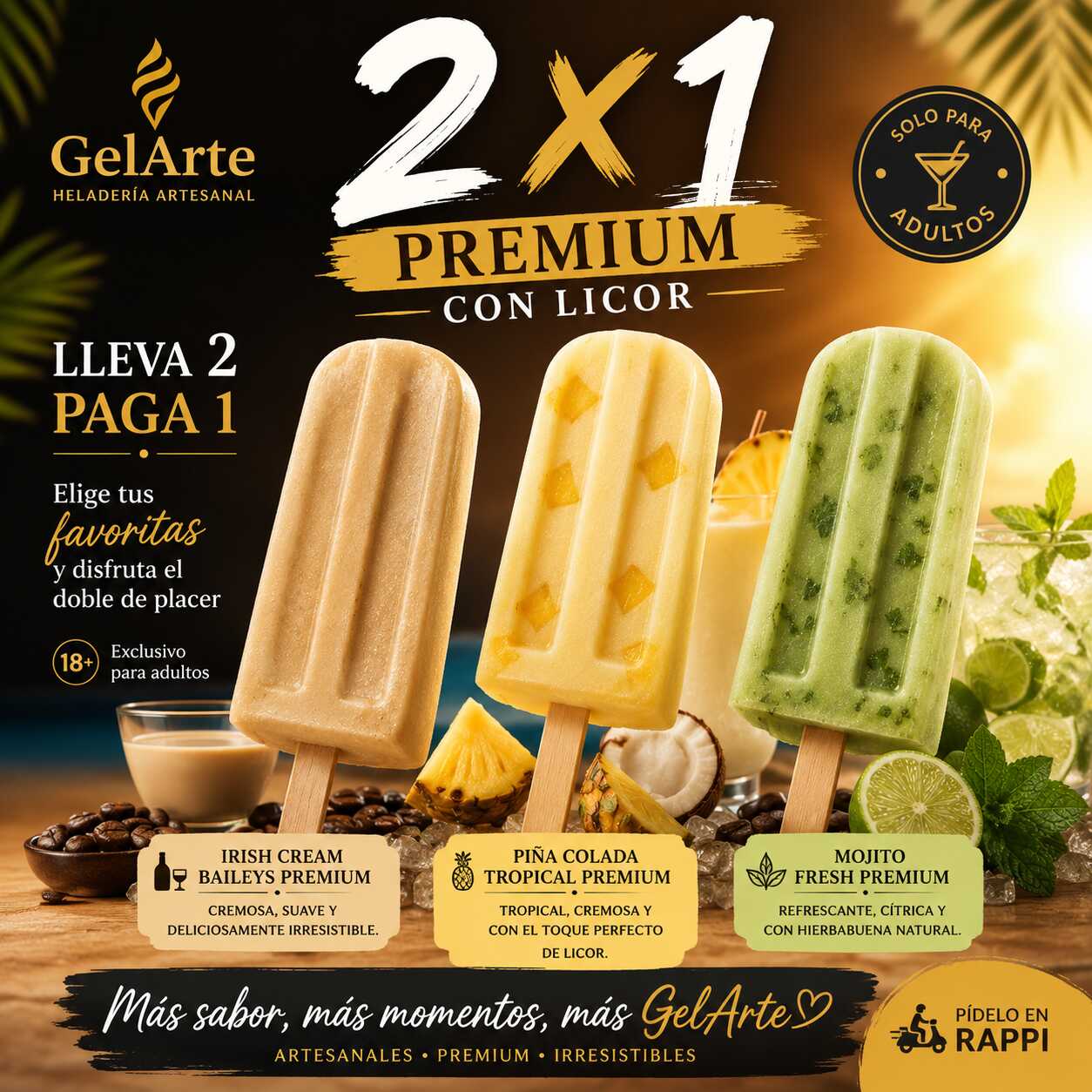2x1 Premium con Licor