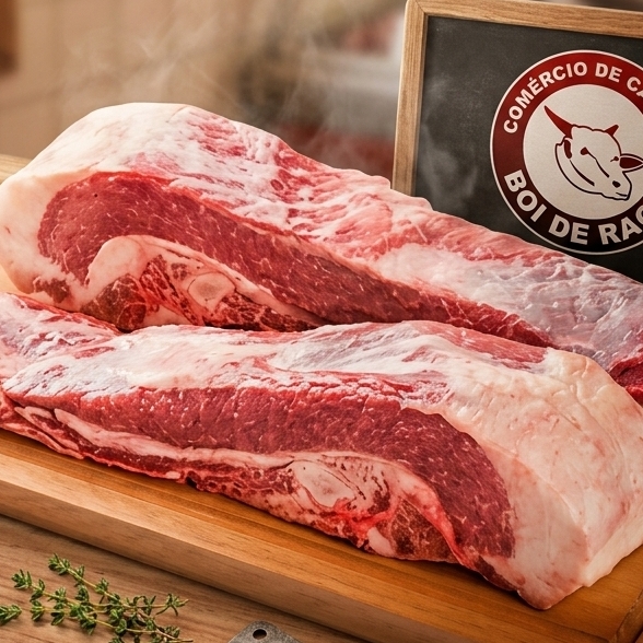 A costela gaúcha é perfeita para churrascos, com seu sabor marcante e suculência incomparável.