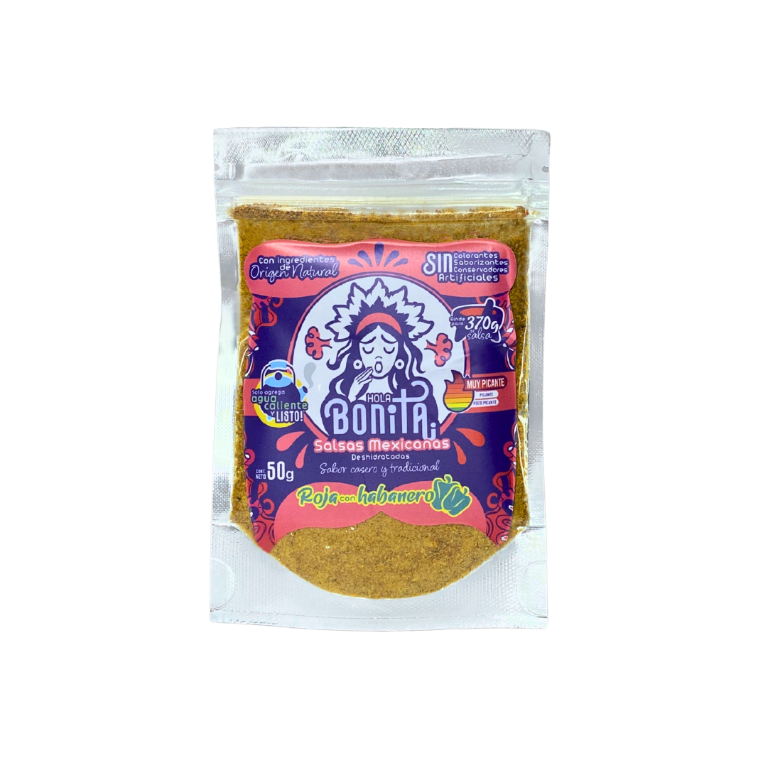 Salsa Deshidratada Roja con Habanero