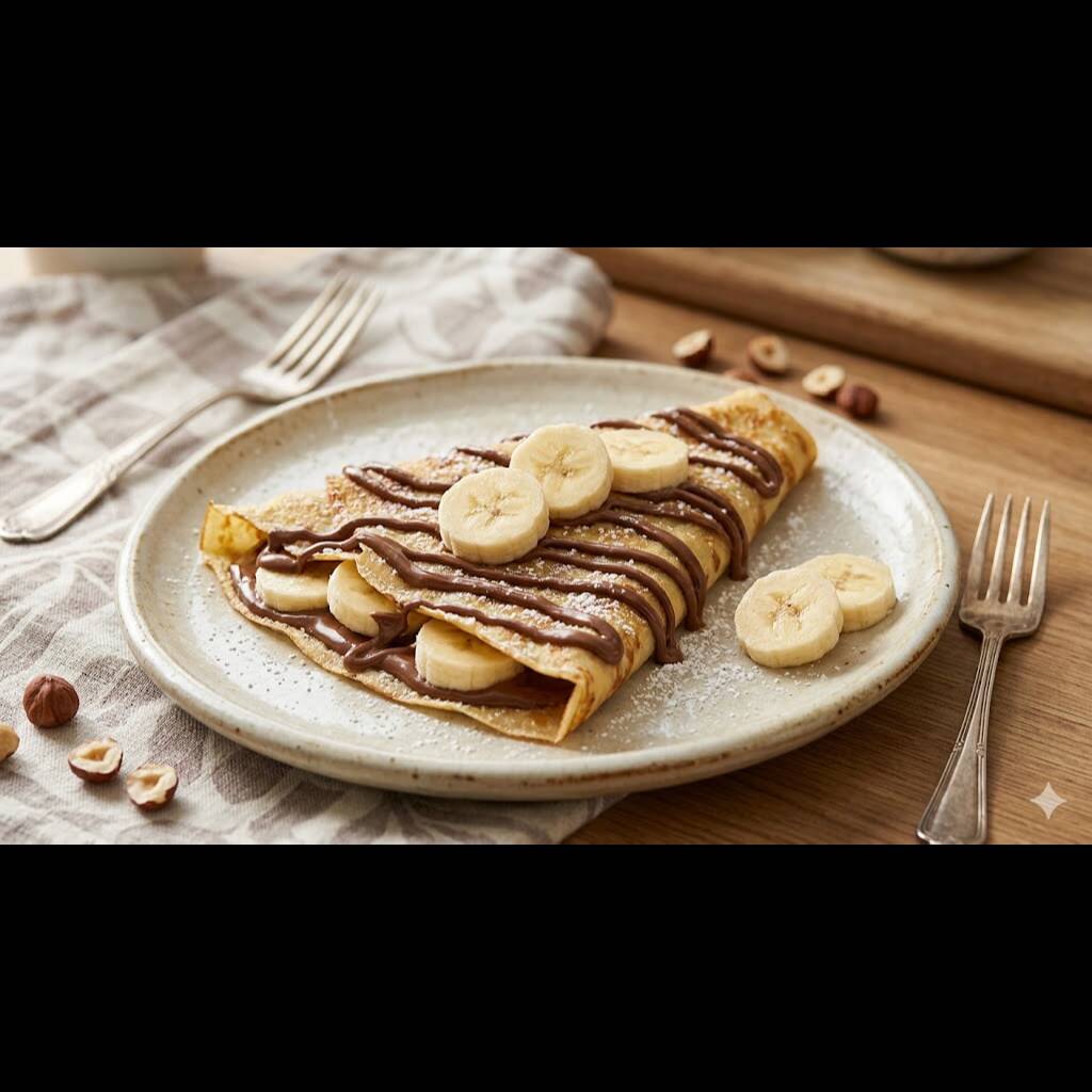 Crepa con Nutella y Plátano