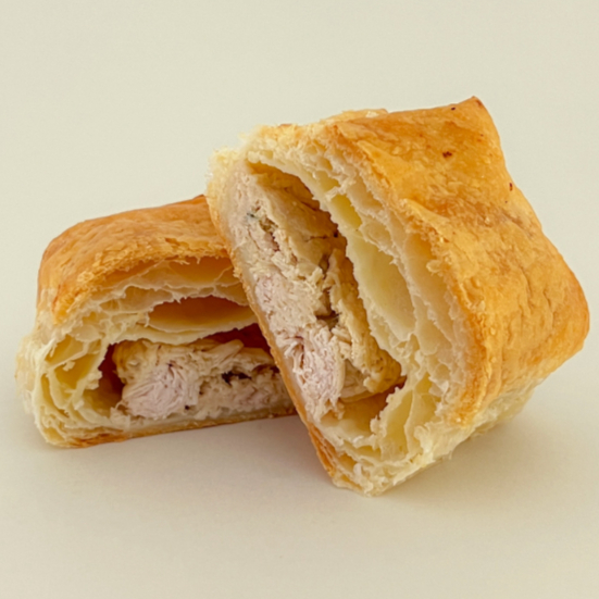Pastel pollo hojaldrado