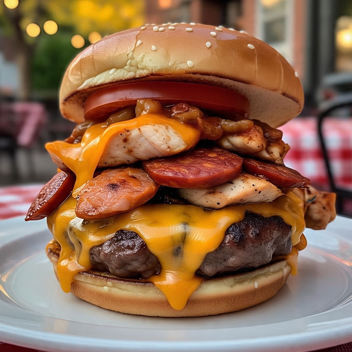 Hamburguesa Super Rancho 4 Carnes