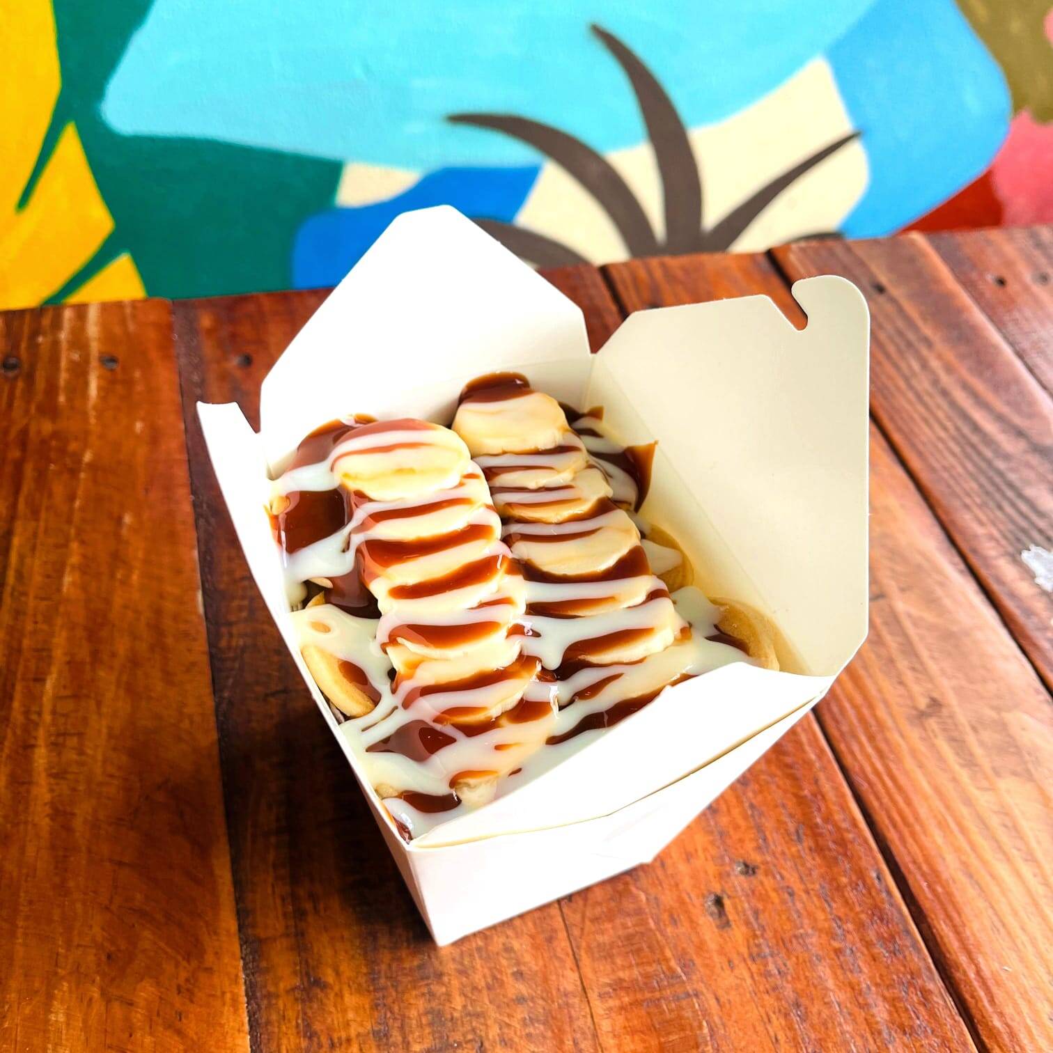 1 Mini Hot Cakes+ 1 Crepa de Jamon con Queso